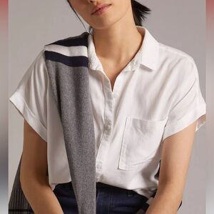 Cloth & and stone Anthropologie breezy button down blouse size medium women